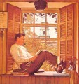 willie Gillis in College 1946 Norman Rockwell
